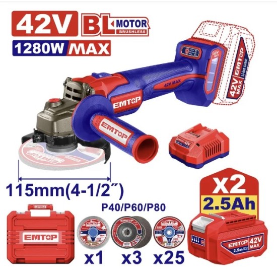 PULIDORA INDUSTRIAL INALÁMBRICA 42V MOTOR ULAG4128112