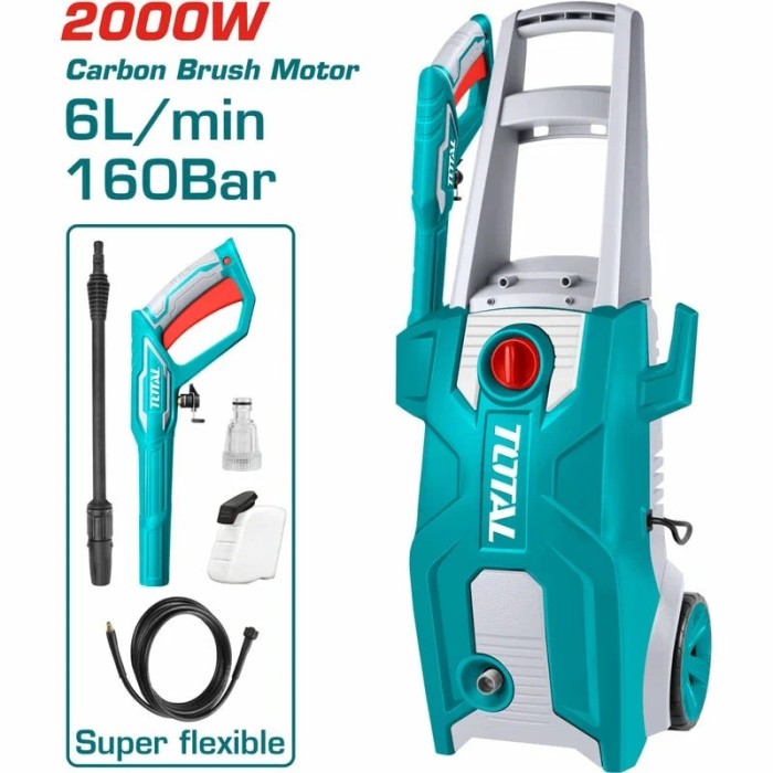 HIDROLAVADORA 1600W 2030PSI 120V TOTAL (UTGT11336)