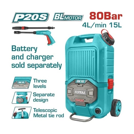 HIDROLAVADORA 40V (1160PSI) INDUSTRIAL (TOTAL)