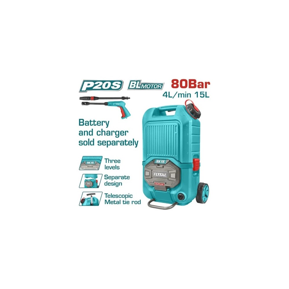 HIDROLAVADORA 40V (1160PSI) INDUSTRIAL (TOTAL)